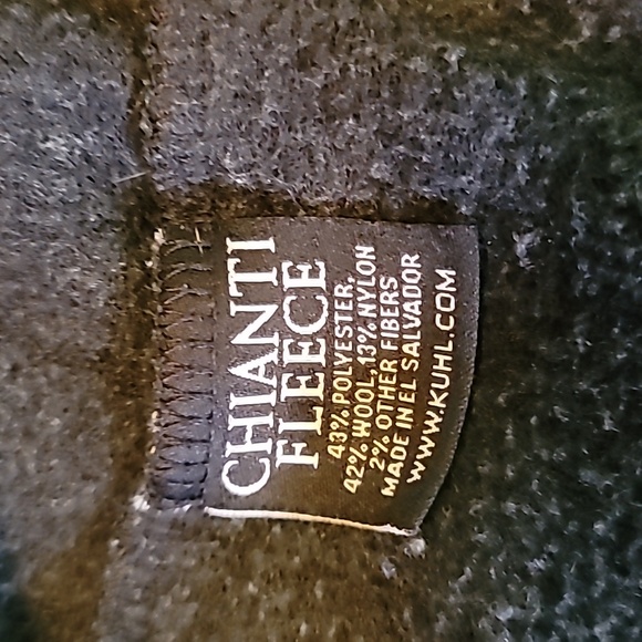 Kuhl Blue Striped Chianti Fleece Full Zip Wool Blend Hoodie Size Small - Picture 3 of 8